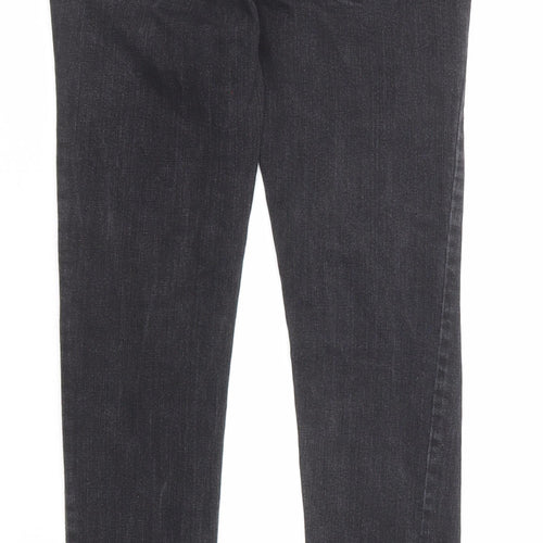 Boom Boom Jeans Womens Black Cotton Skinny Jeans Size 24 in Regular Zip