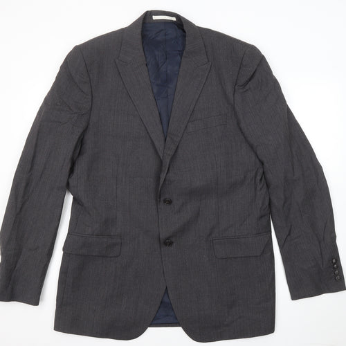 Marks and Spencer Mens Grey Wool Jacket Suit Jacket Size 42 Regular