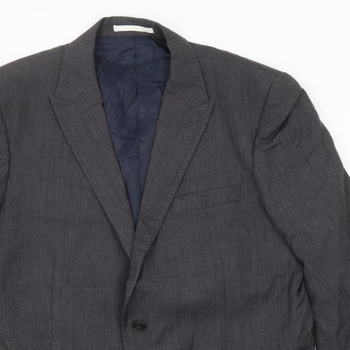 Marks and Spencer Mens Grey Wool Jacket Suit Jacket Size 42 Regular