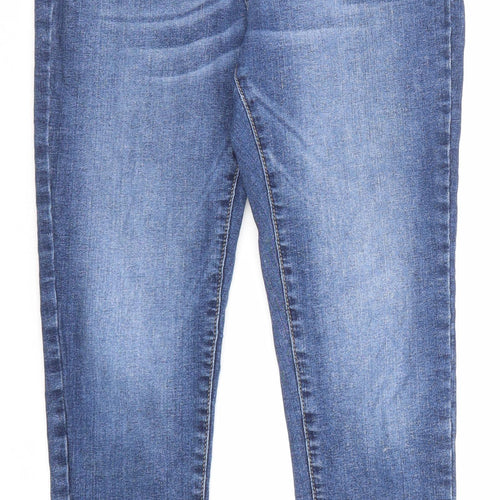 Re-Stitch Womens Blue Cotton Skinny Jeans Size 25 in Regular Zip