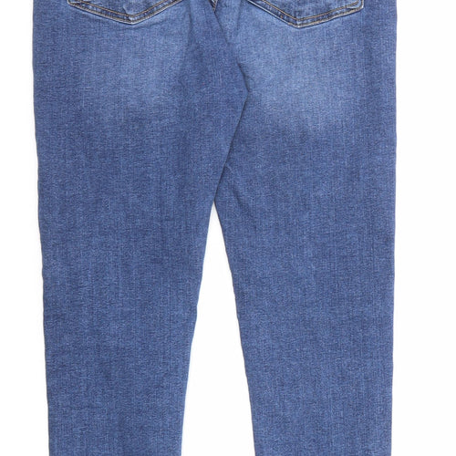 Re-Stitch Womens Blue Cotton Skinny Jeans Size 25 in Regular Zip