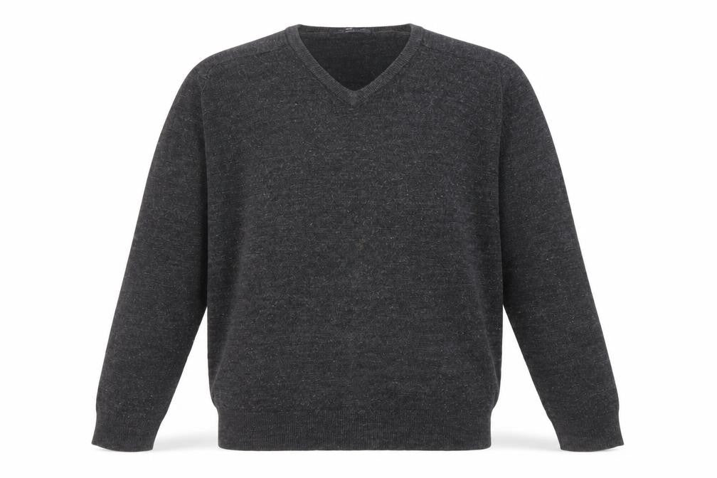 Blue Harbour Mens Black V-Neck Acrylic Pullover Jumper Size S Long Sleeve