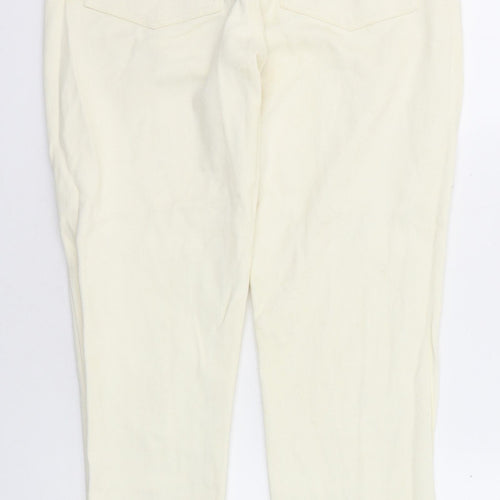Daisy Street Womens Yellow Cotton Skinny Jeans Size 6 Regular Zip