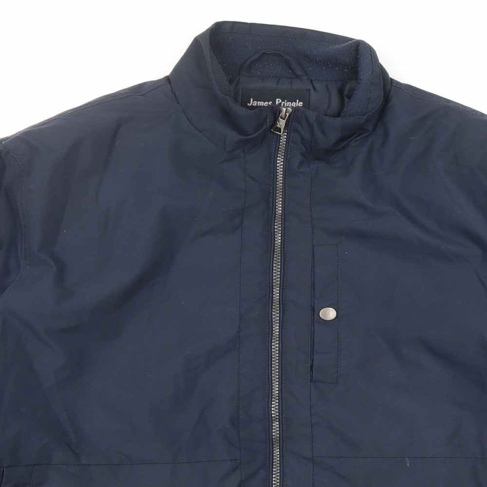 James Pringle Mens Blue Jacket Size L Zip