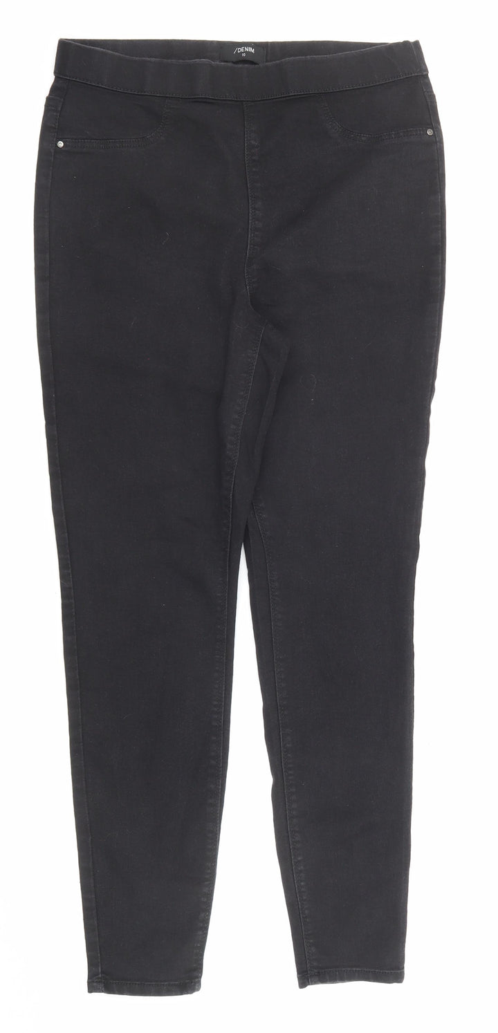 /Denim Womens Black Cotton Jegging Jeans Size 10 Regular