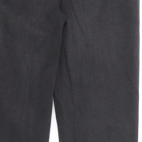 Denim & Co. Womens Black Cotton Skinny Jeans Size 14 Regular Zip