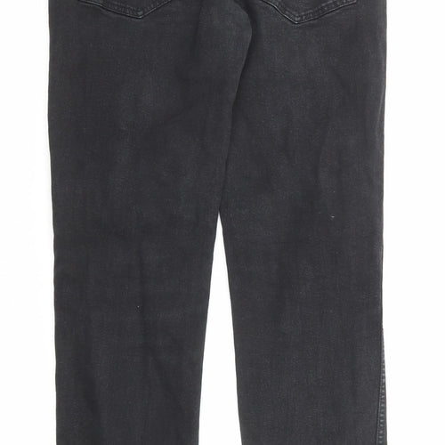 Dr. Denim Mens Black Cotton Straight Jeans Size 31 in Regular Zip