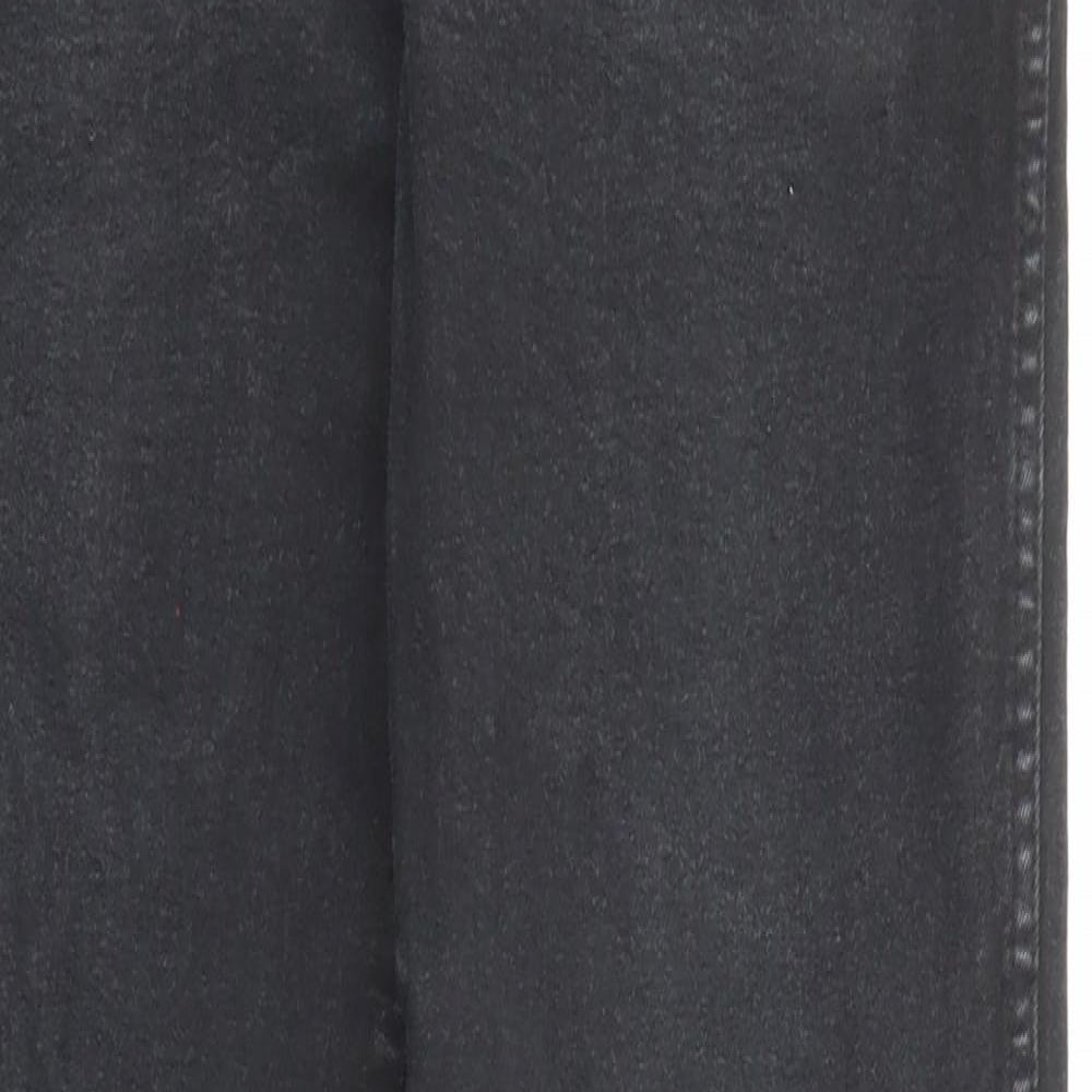 Dr. Denim Mens Black Cotton Straight Jeans Size 31 in Regular Zip