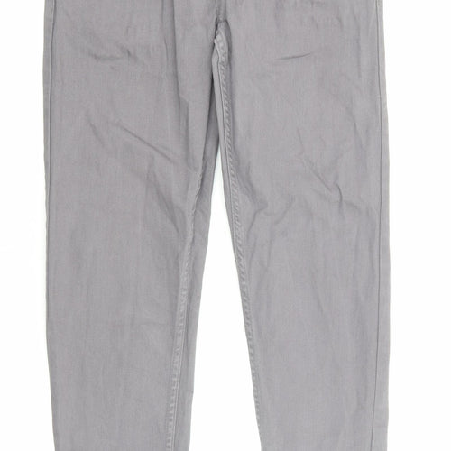 Denim & Co. Mens Grey Cotton Skinny Jeans Size 30 in L30 in Regular Zip