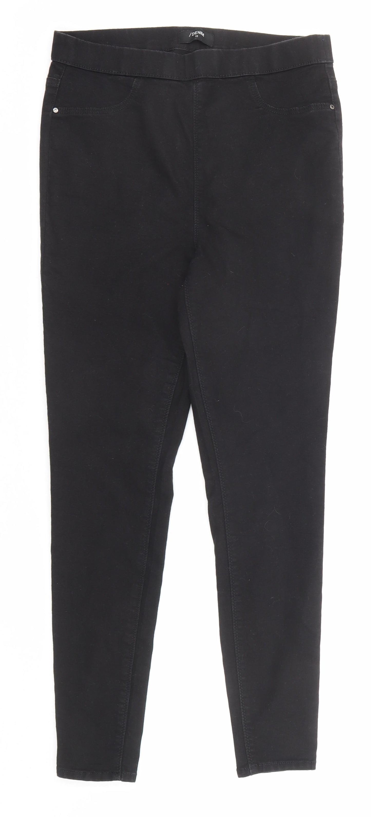 /Denim Womens Black Cotton Jegging Jeans Size 10 Regular