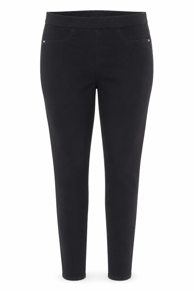 Front view of /Denim women’s black cotton jegging jeans, size UK 10, regular