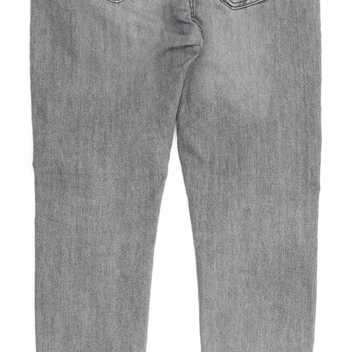 Denim & Co. Mens Grey Cotton Skinny Jeans Size 36 in L32 in Regular Zip