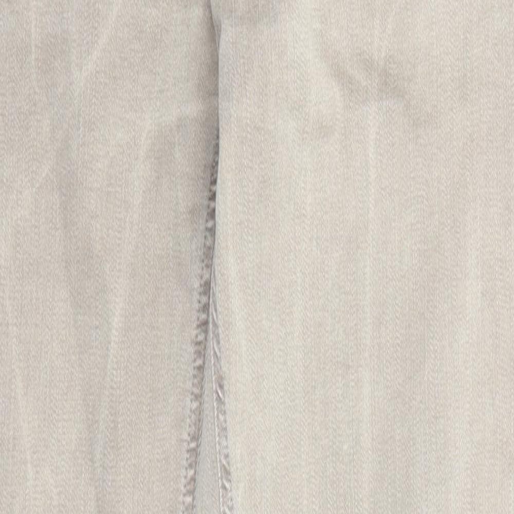 Replay Mens Beige Cotton Chino Trousers Size 29 in L30 in Regular Zip