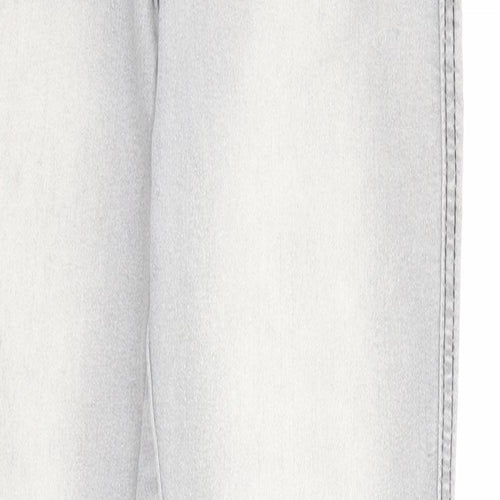Denim & Co. Womens Grey Cotton Jegging Jeans Size 10 Regular Zip