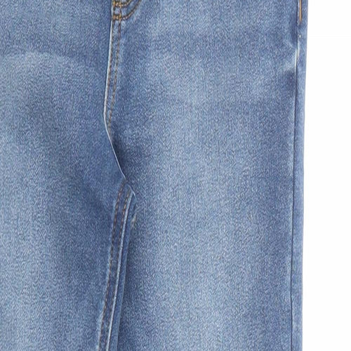 Nutmeg Boys Blue Cotton Skinny Jeans Size 7-8 Years Regular Drawstring