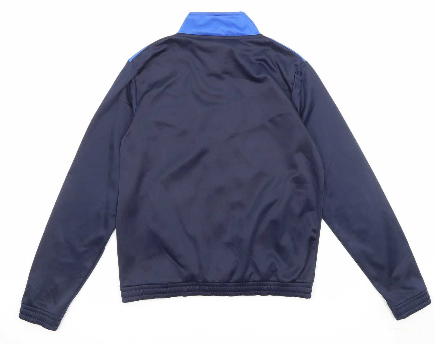 Donnay Boys Blue Geometric Track Jacket Jacket Size 13 Years Zip