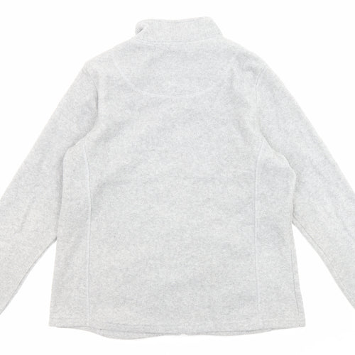 M&Co Womens Grey Jacket Size 14 Zip