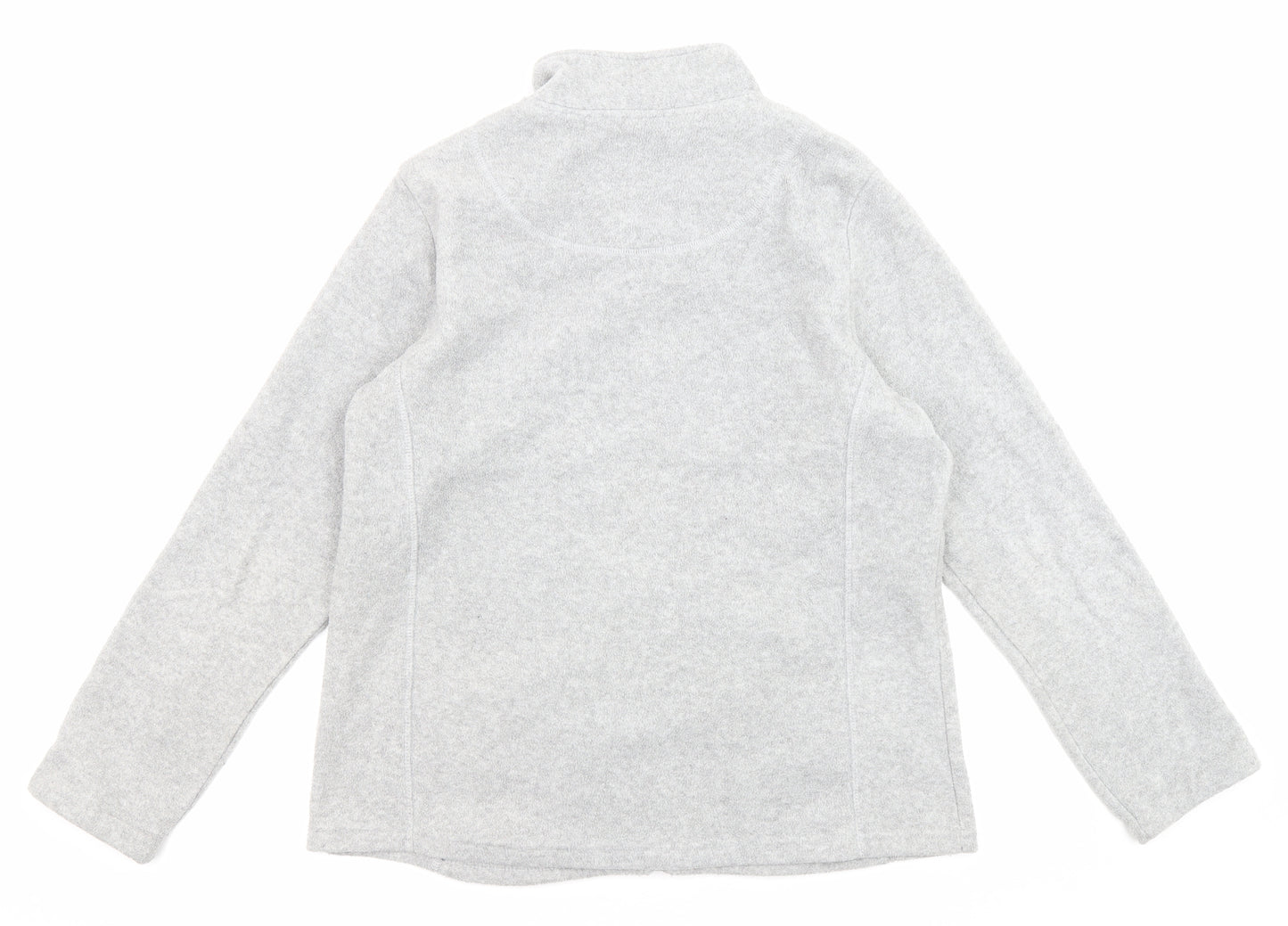 M&Co Womens Grey Jacket Size 14 Zip