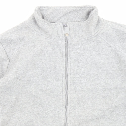 M&Co Womens Grey Jacket Size 14 Zip