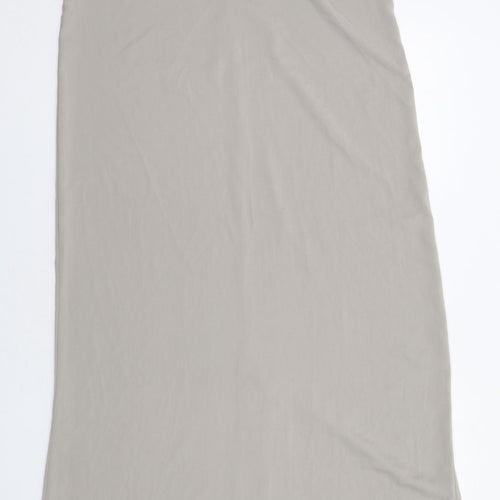 Cave Womens Grey Polyester A-Line Size XL V-Neck Zip