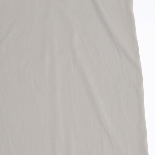 Cave Womens Grey Polyester A-Line Size XL V-Neck Zip
