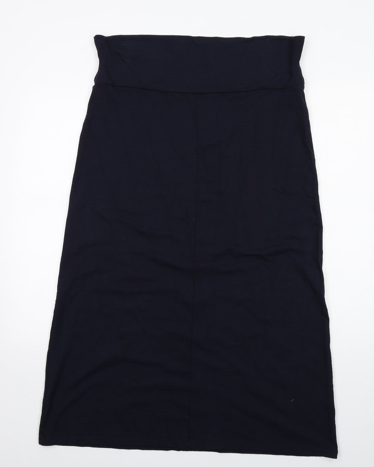 John Lewis Womens Blue Viscose A-Line Skirt Size 16