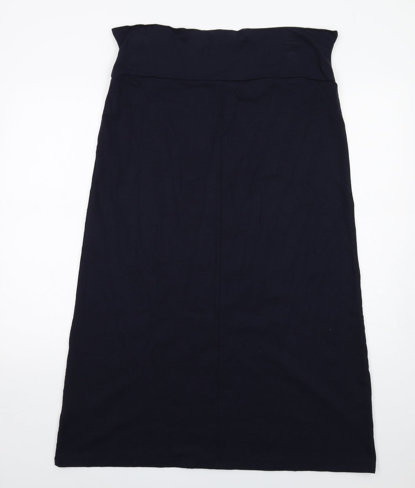 John Lewis Womens Blue Viscose A-Line Skirt Size 16