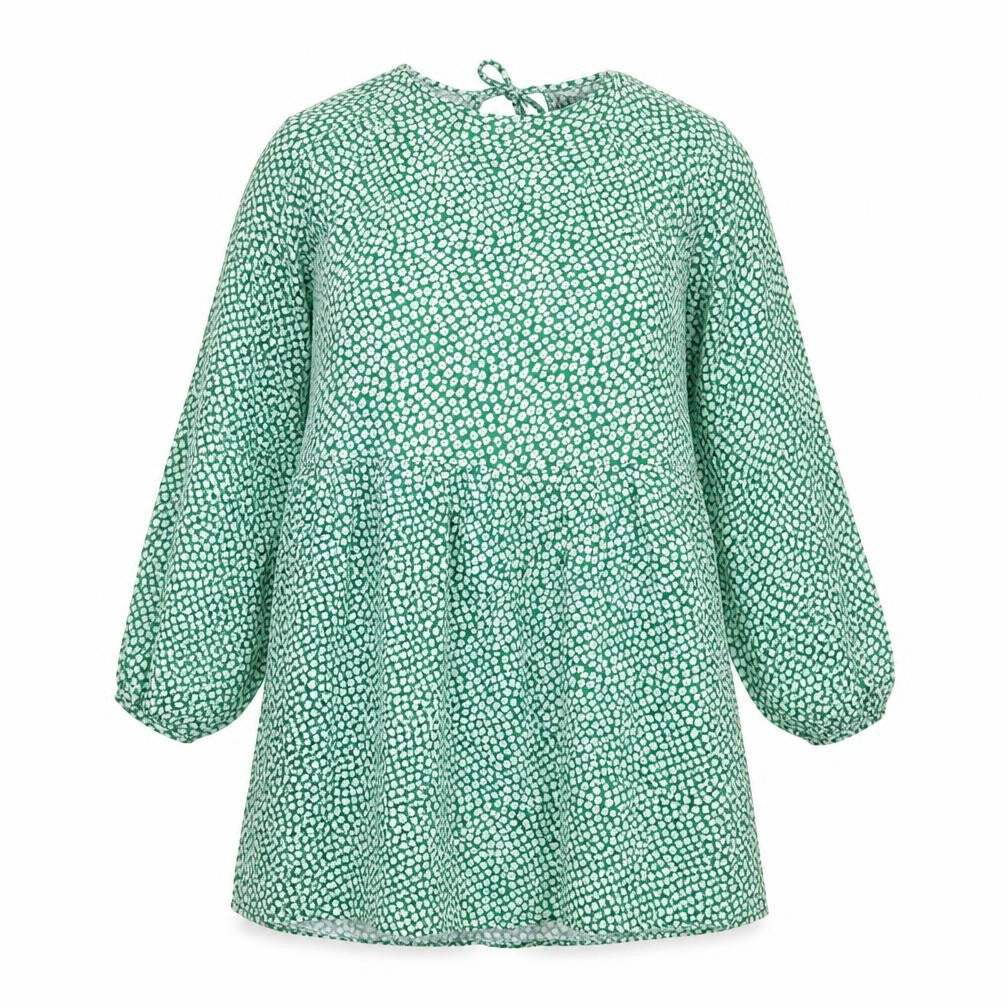 Daisy Street Womens Green Floral Viscose A-Line Size 6 Round Neck Pullover