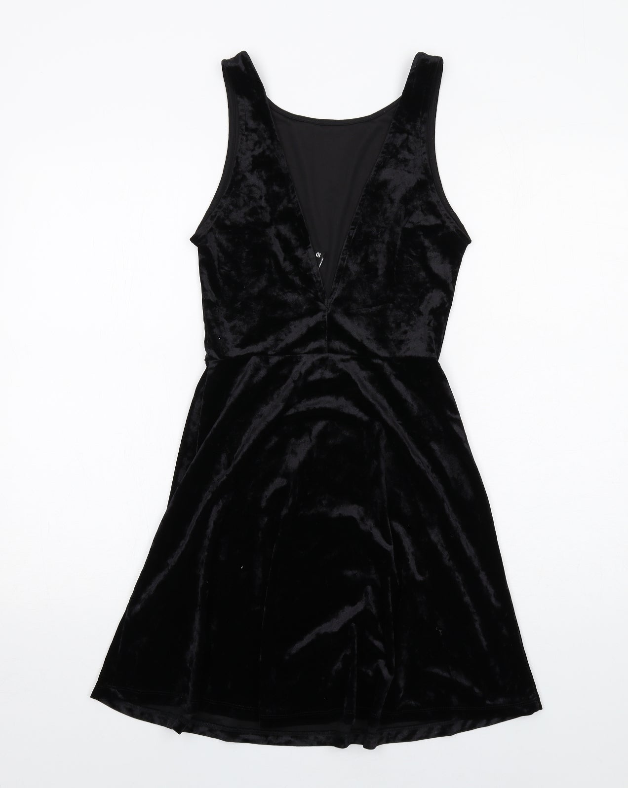 H&M Womens Black Polyester Fit & Flare Size 10 Round Neck Pullover