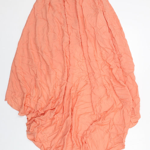 New Look Womens Orange Viscose Peasant Skirt Size 12