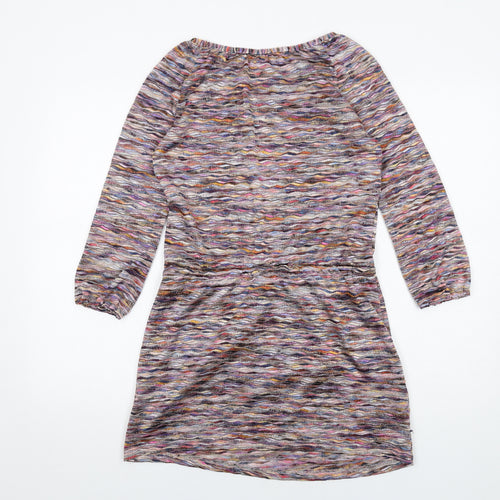 Warehouse Womens Multicoloured Polyester Bodycon Size 10 Round Neck Pullover