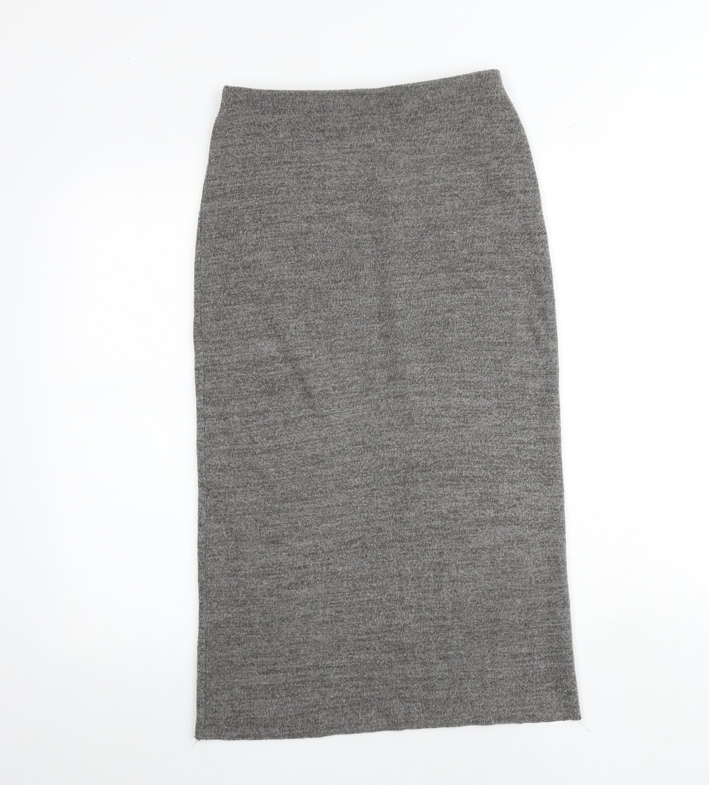 Zara Womens Grey Cotton Bandage Skirt Size S