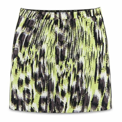 Marks and Spencer Womens Multicoloured Geometric Cotton A-Line Skirt Size 16 Zip