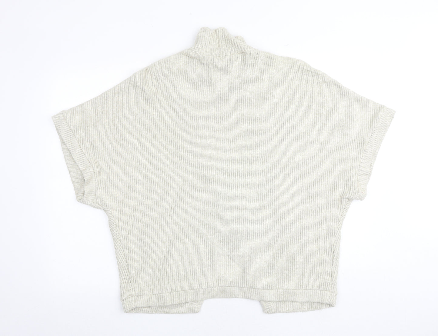 Apricot Womens Beige High Neck Viscose Pullover Jumper Size 10