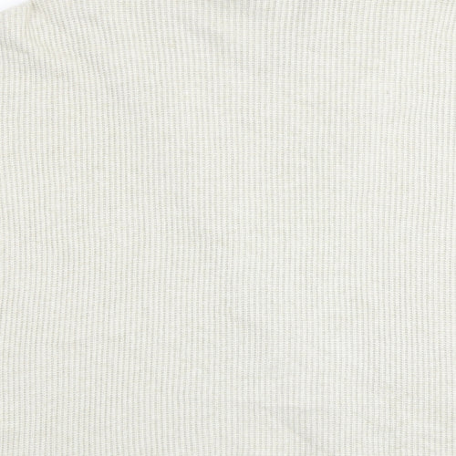 Apricot Womens Beige High Neck Viscose Pullover Jumper Size 10