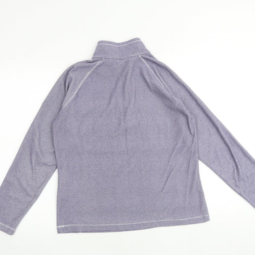 Regatta Womens Purple Polyester Pullover Sweatshirt Size 10 Zip
