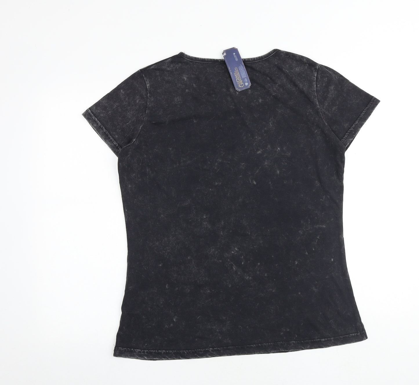 The crimes of Grindelwald Womens Grey Cotton Basic T-Shirt Size 2XL Round Neck - Fantastic Beasts