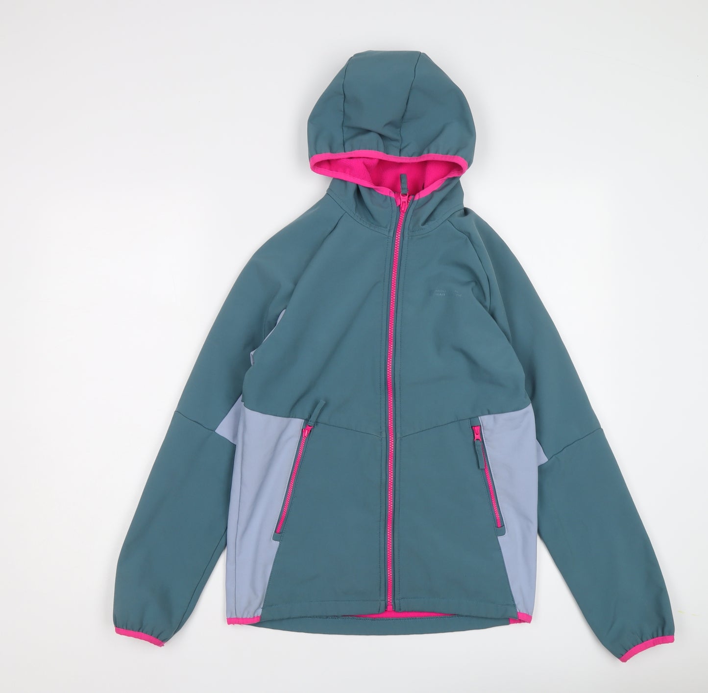 Mountain Warehouse Girls Blue Windbreaker Jacket Size 13 Years Zip