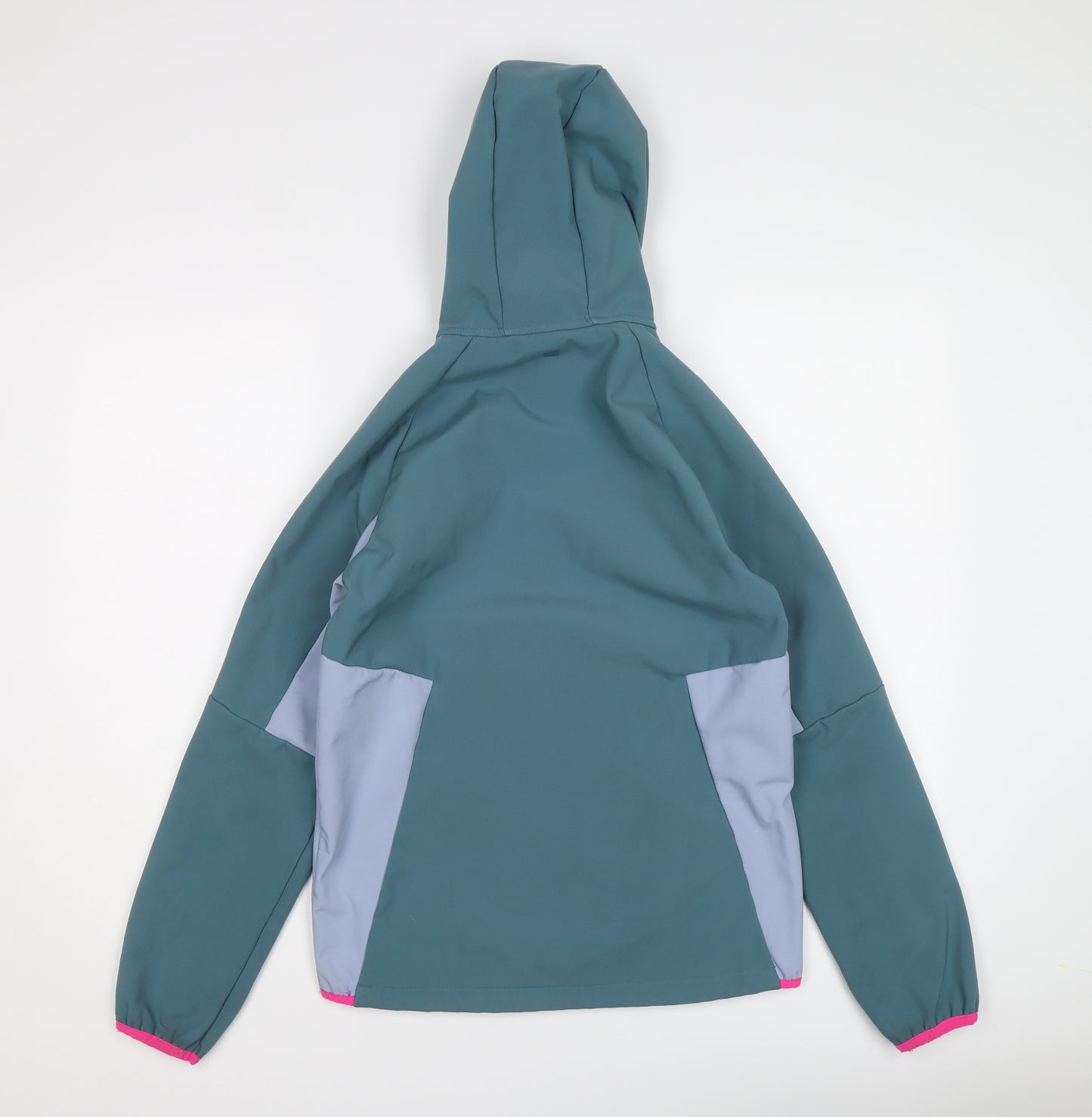 Mountain Warehouse Girls Blue Windbreaker Jacket Size 13 Years Zip