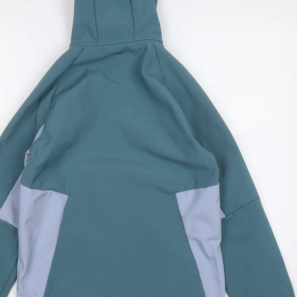 Mountain Warehouse Girls Blue Windbreaker Jacket Size 13 Years Zip