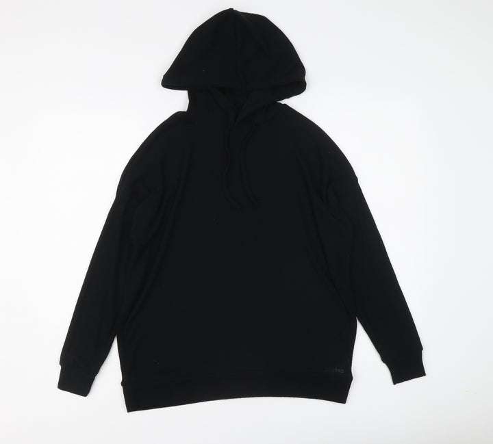 USA Pro Womens Black Polyester Pullover Hoodie Size 8 Pullover