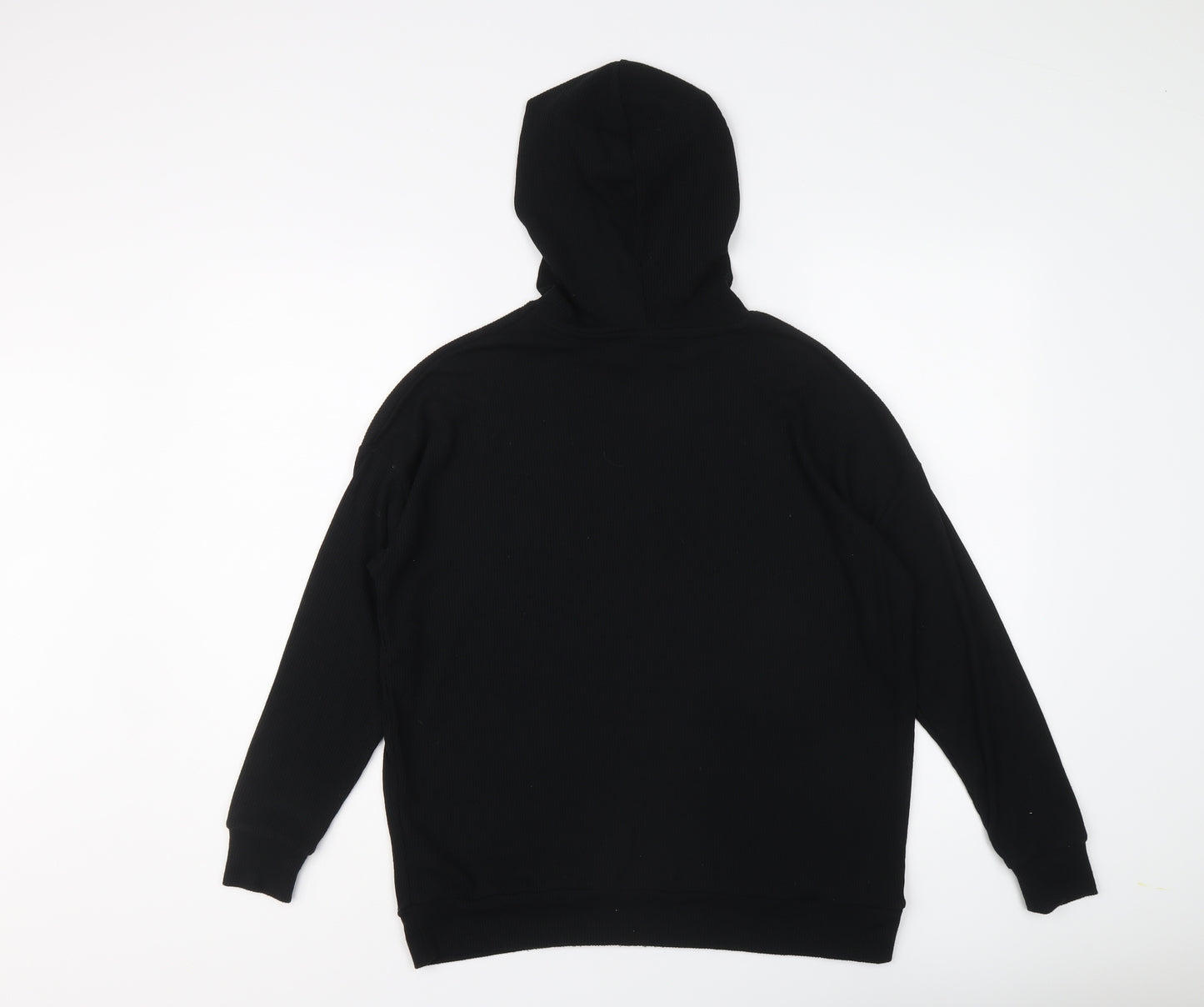 USA Pro Womens Black Polyester Pullover Hoodie Size 8 Pullover