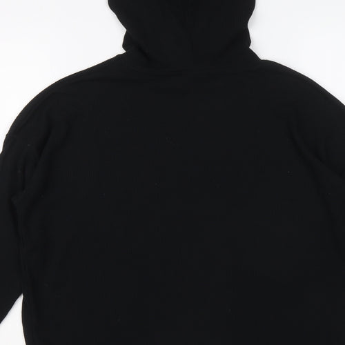 USA Pro Womens Black Polyester Pullover Hoodie Size 8 Pullover
