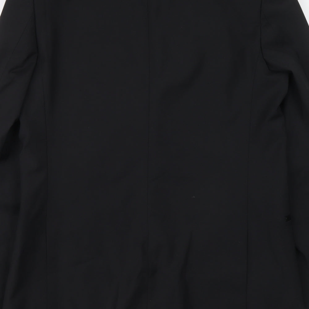 Marks and Spencer Mens Black Wool Tuxedo Suit Jacket Size 38 Regular
