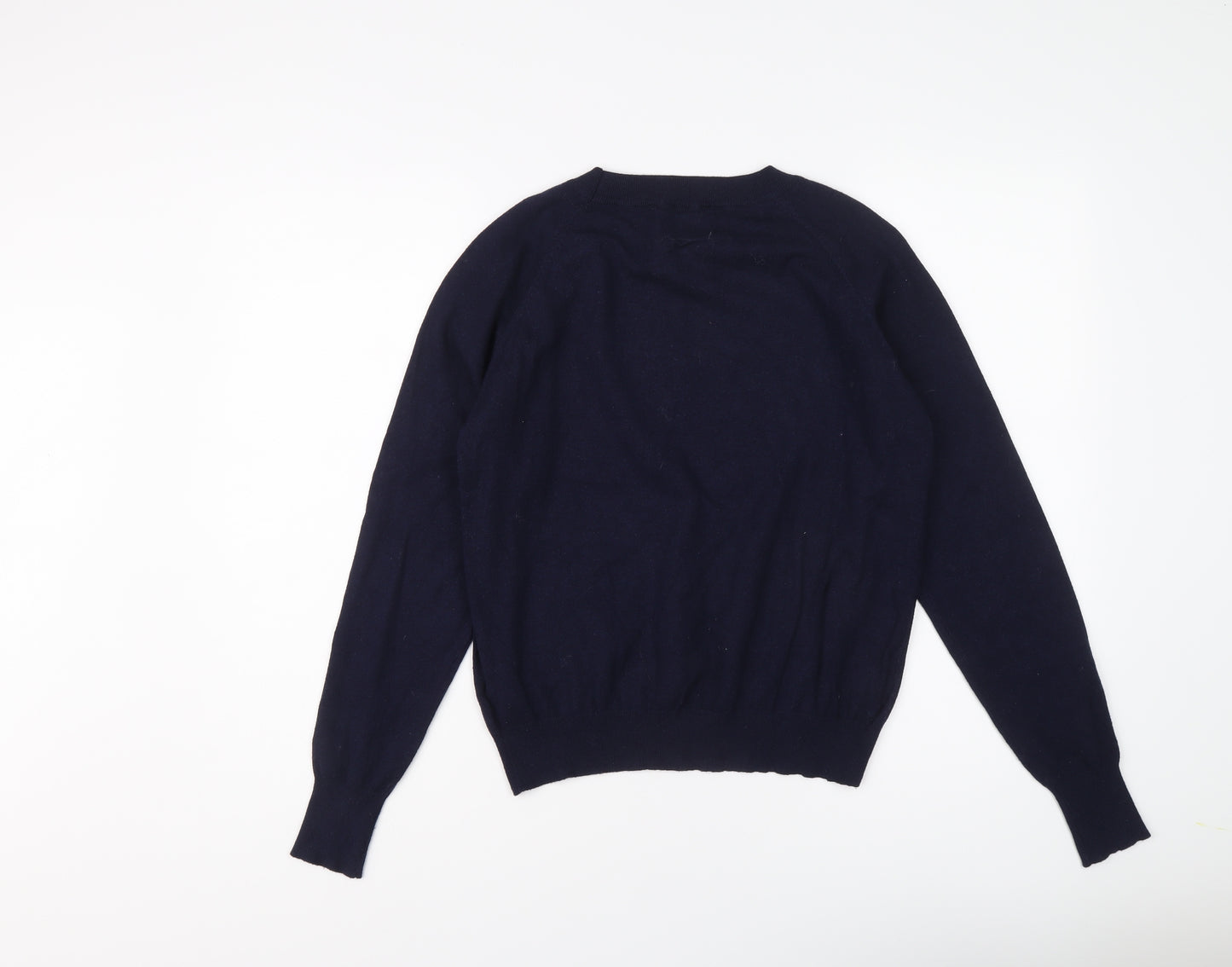NEXT Womens Blue Round Neck Viscose Pullover Jumper Size 8