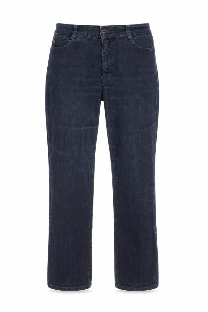 GARDEUR Womens Blue Cotton Straight Jeans Size 10 L30 in Regular Button
