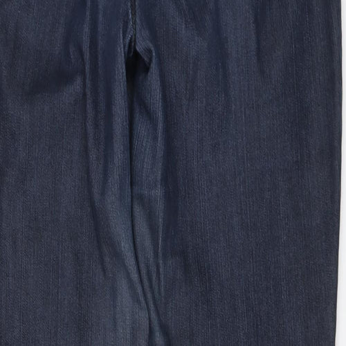 GARDEUR Womens Blue Cotton Straight Jeans Size 10 L30 in Regular Button