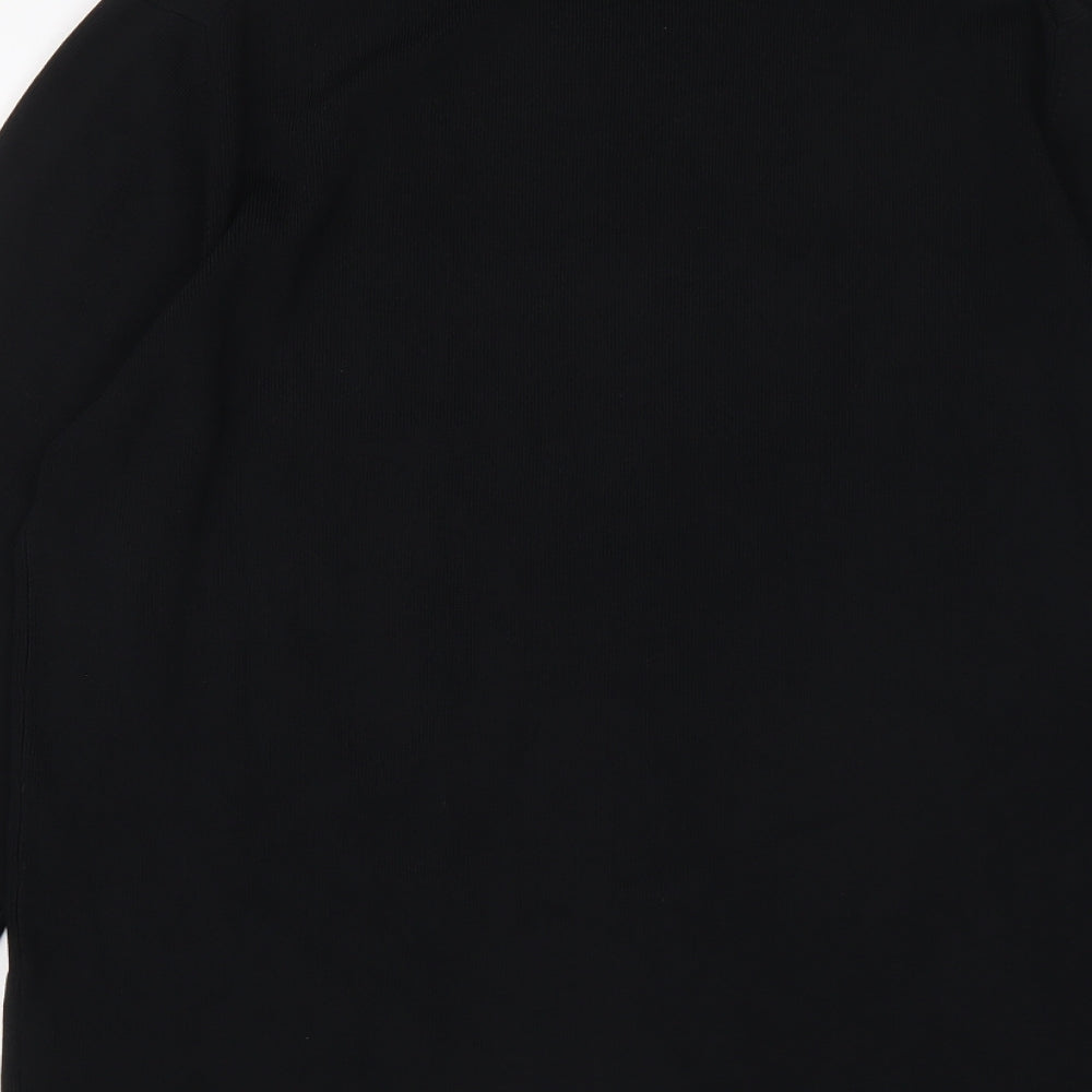 Primo Mens Black V-Neck Nylon Pullover Jumper Size 2XL Long Sleeve