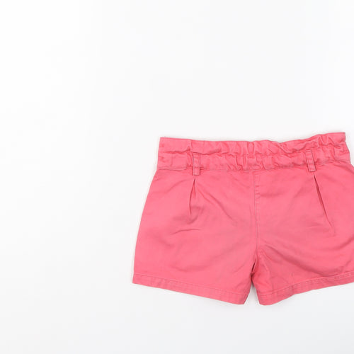 Autograph Girls Pink Cotton Chino Shorts Size 3-4 Years Regular Zip