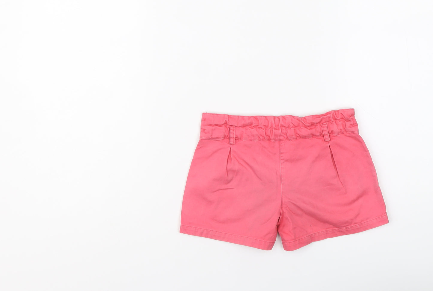Autograph Girls Pink Cotton Chino Shorts Size 3-4 Years Regular Zip